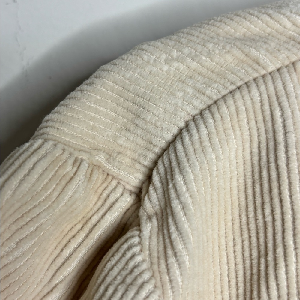 BN9 GAP Beige Corduroy Jacket Double-Breasted Pea Coat Women Small‎ - Picture 6 of 11